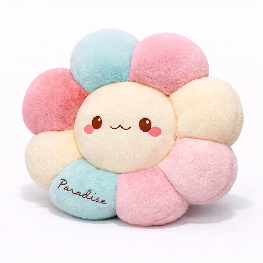 Színes virág arccal - A17