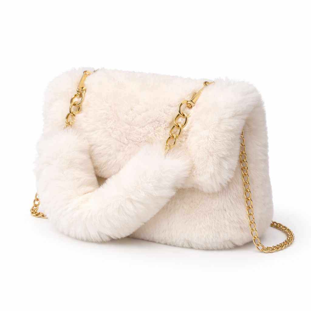 Plüss táska lánccal - A5