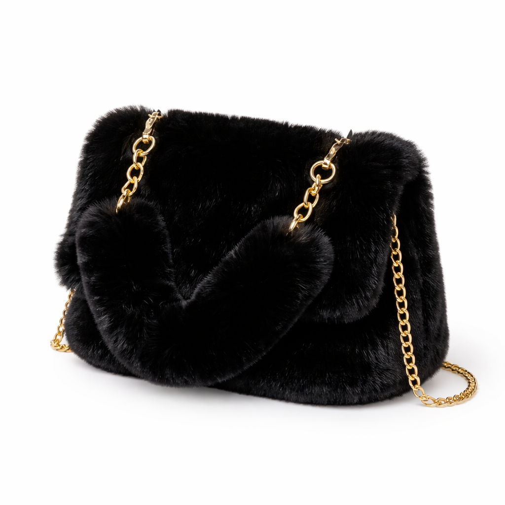 Plüss táska lánccal - A5