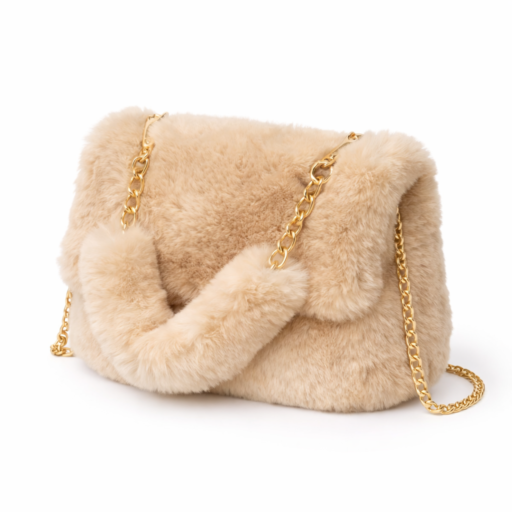 Plüss táska lánccal - A5