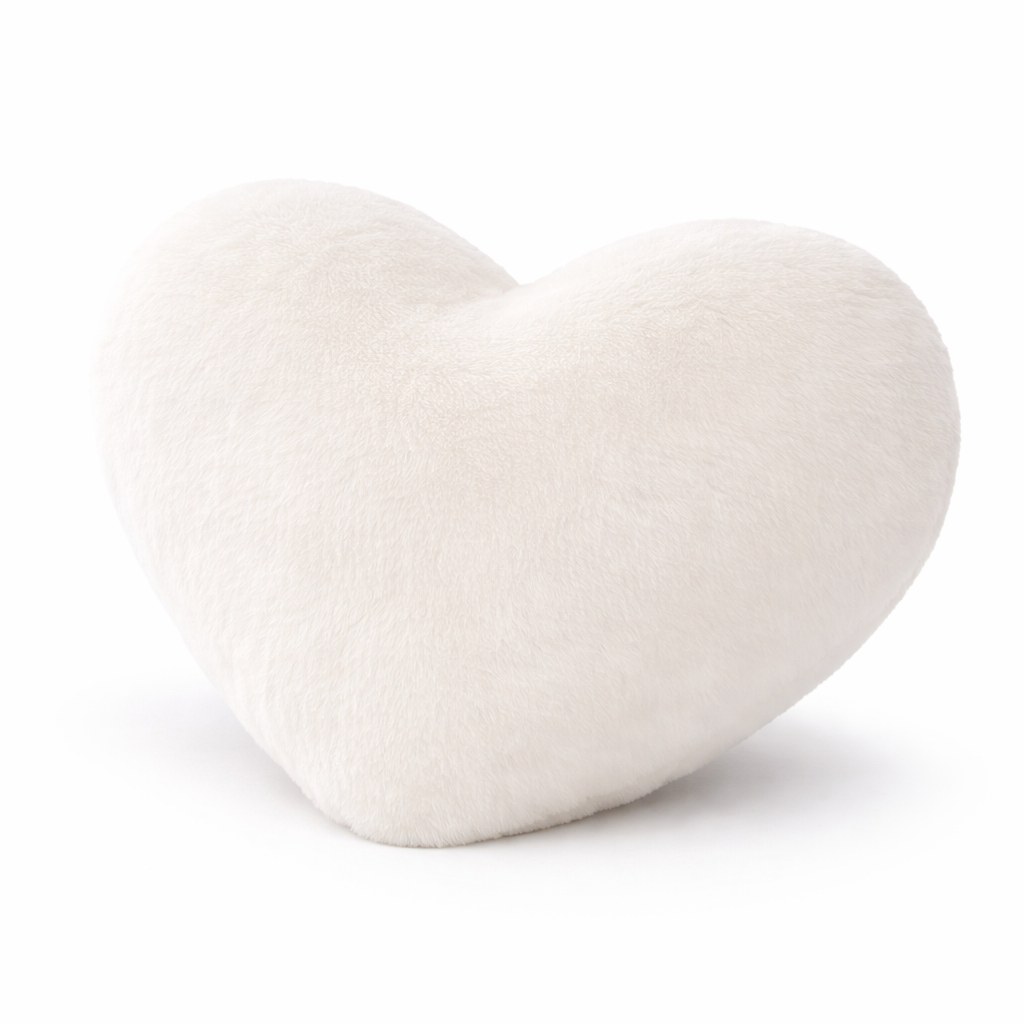 Plüss „Szív” párna rövid szőrrel - A8